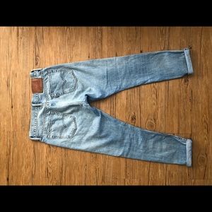 Levi 505C distressed skinny/straight jeans